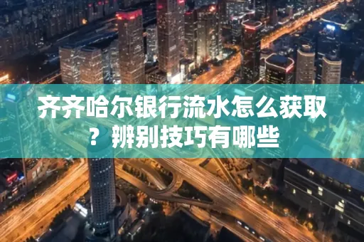齐齐哈尔银行流水怎么获取?辨别技巧有哪些